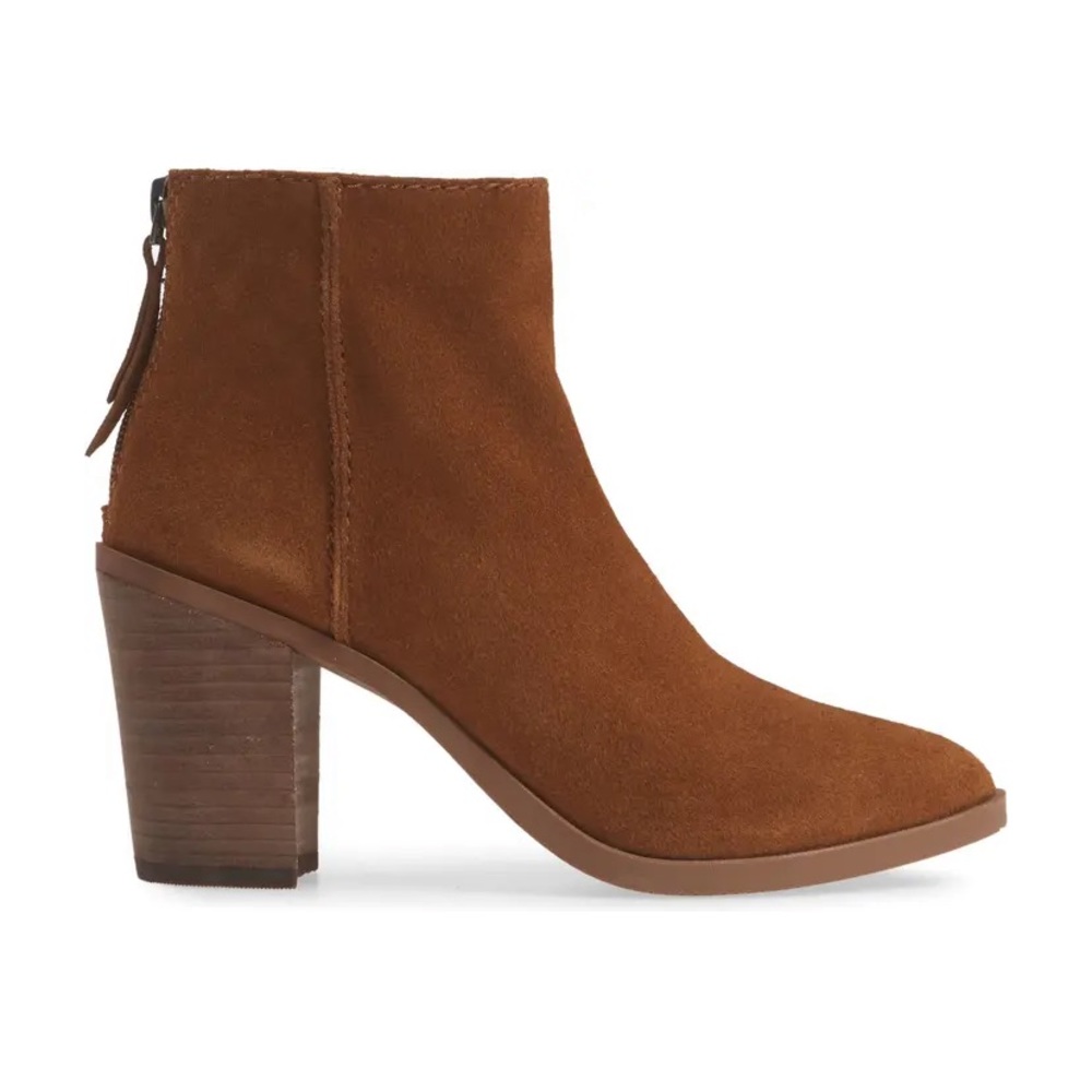 Brown Suede Ankle Booties